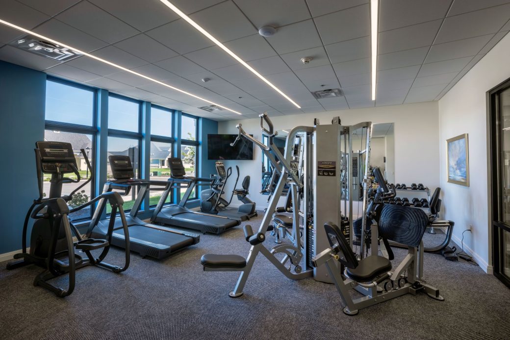 fitness room with equipment