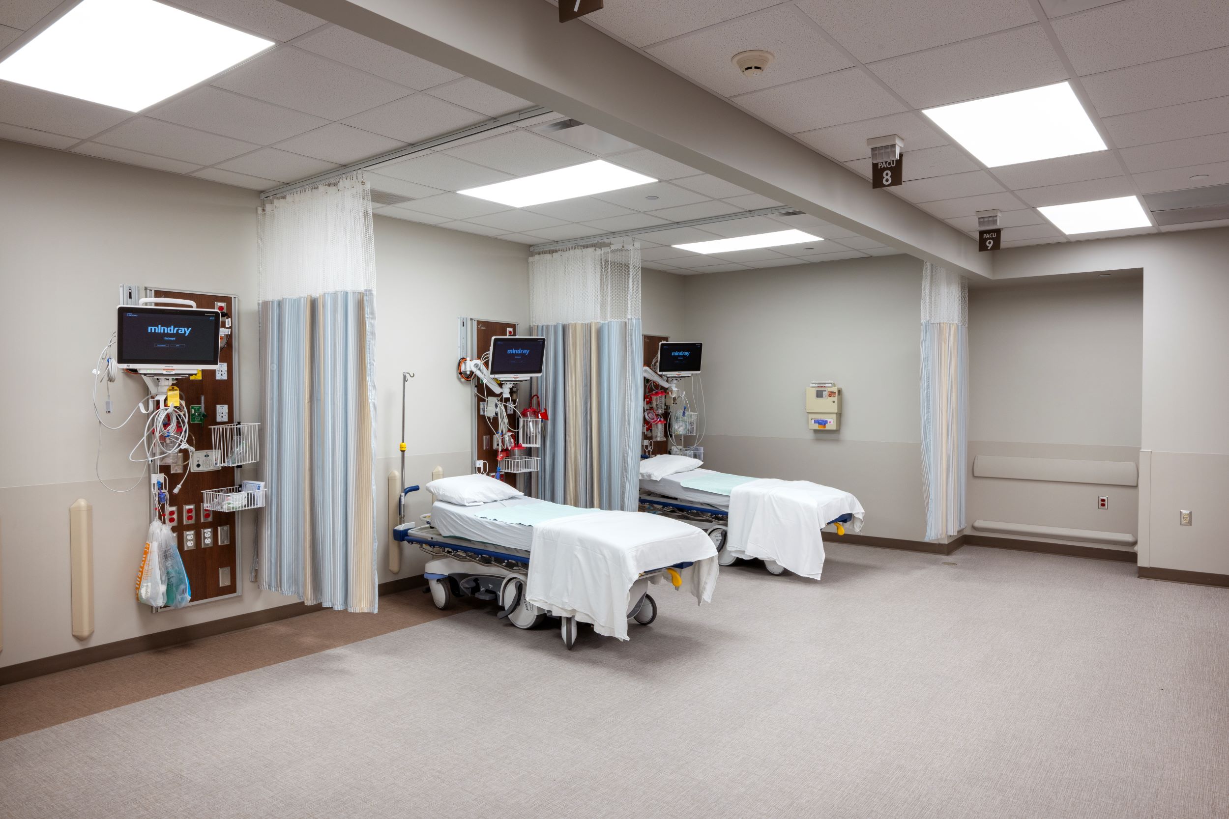 two recovery beds in pacu
