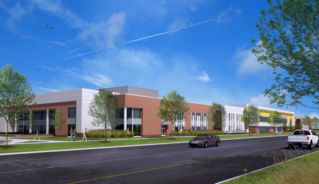 Homestead High School MKM Architecture Design   Southeast Exterior Rendering 1040x600 