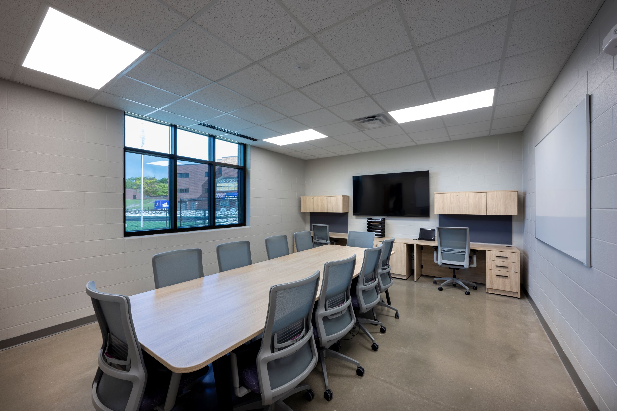 meeting room with long table