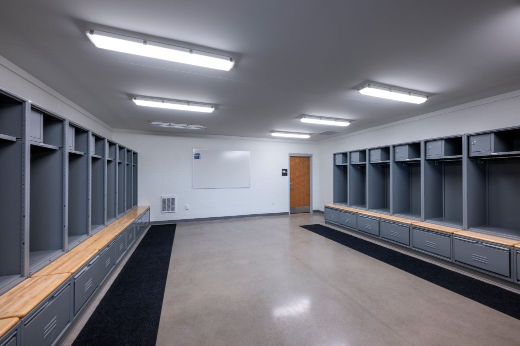 baseball locker room interior