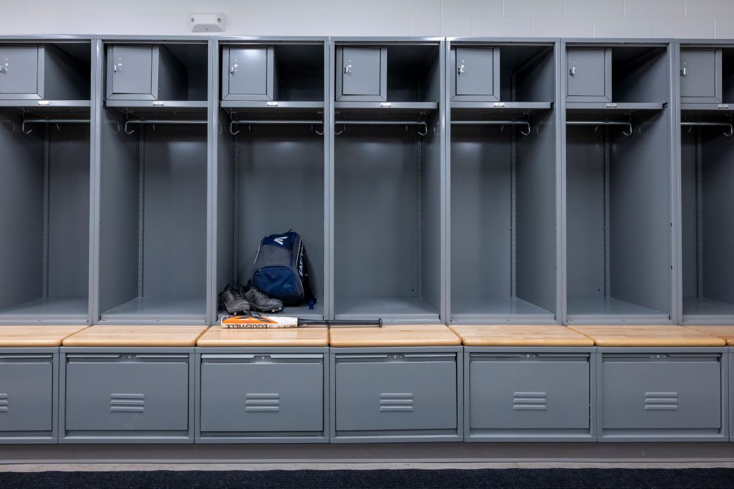 baseball locker room interior