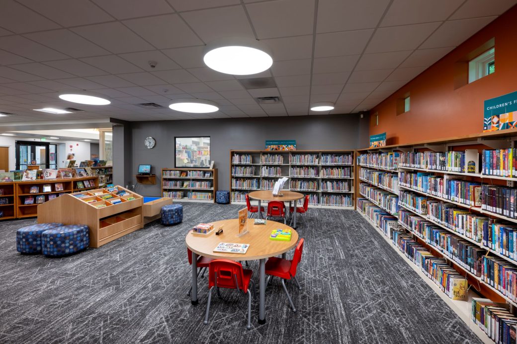 children's section of library